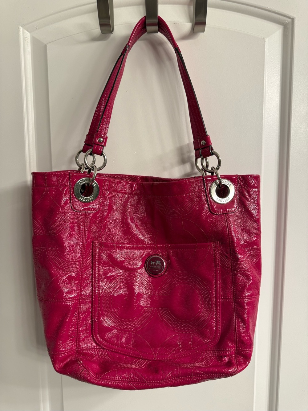 Coach Fuchsia Shoulder Tote